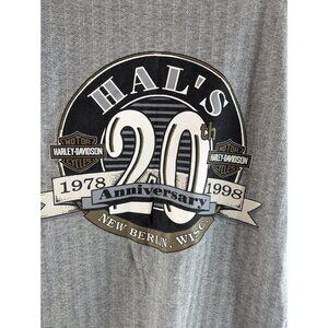 Vintage 1998 Harley Hal’s 20th Anniversary T-Shirt – Medium, New Berlin WI USA